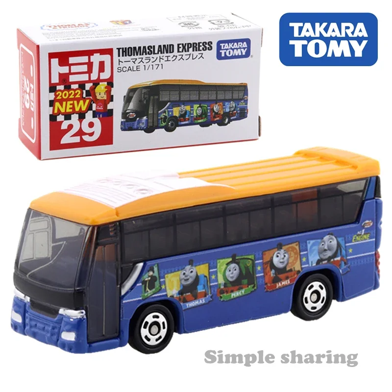 TAKARA TOMY TOMICA nr 29 Thomas Land Express 1:64 ciężarówka zabawka odlewana miniaturowy zestaw modeli samochodów śmieszne Pop magiczne lalki dla dzieci