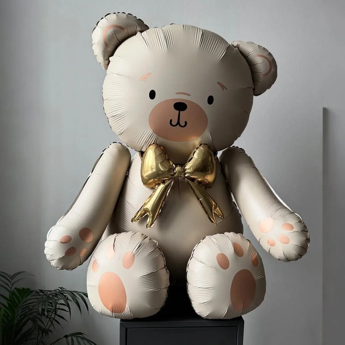 Matte White Bow Teddy Bear Balloon Set Latex Balloons for Birthday Party Shower Engagement Wedding Decoration Supplies Gifts - view 5