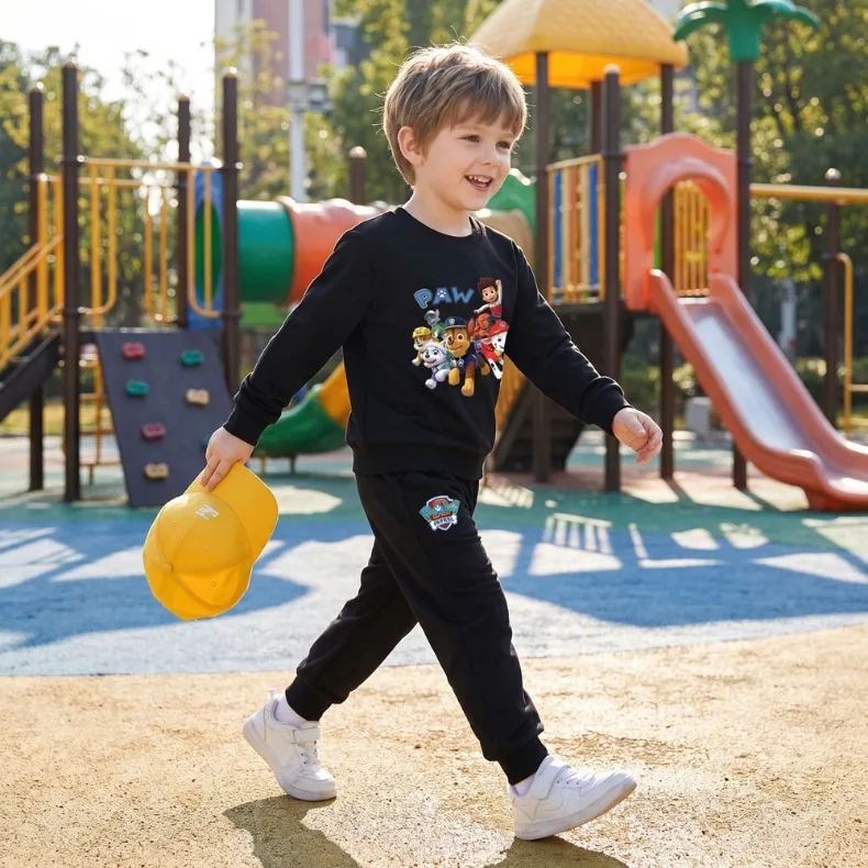 2026 Herbst Jungen Pullover Lange Hose Zweiteiliges Set Kinder O-Ausschnitt Hoodies Hosen 2-teiliger Anzug Kinder Mode Trainingsanzug Neu – Detail 5