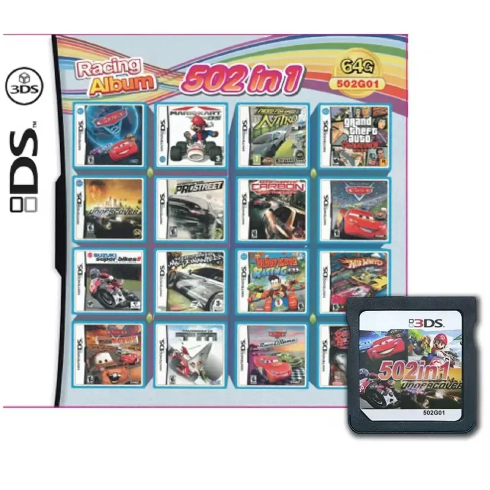 4300In 1 Series Compilation Classic Game Version NDSL DS 2DS 3DS Video Cartridge Console Card English Language