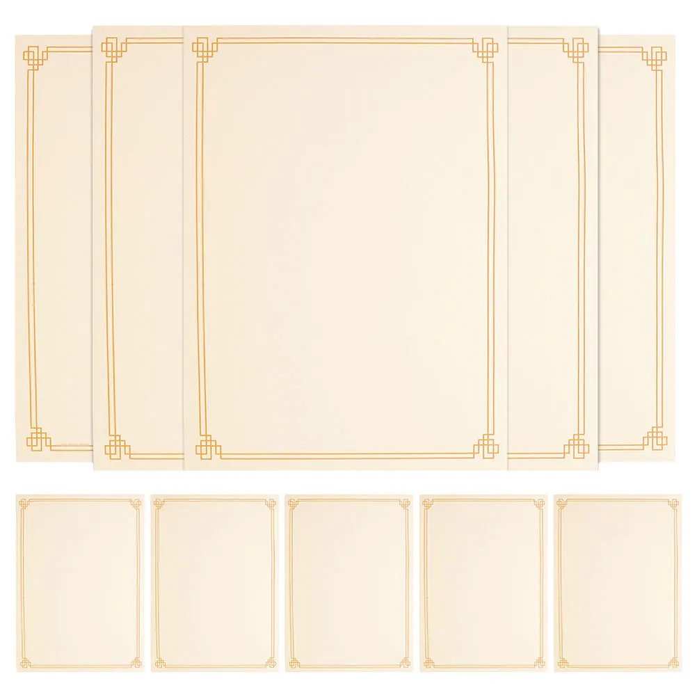 

15 Sheets A4 Blank Certificate Paper For Diploma Graduation Award Printing Sturdy Smooth Cardstock Kids Adults School Honor