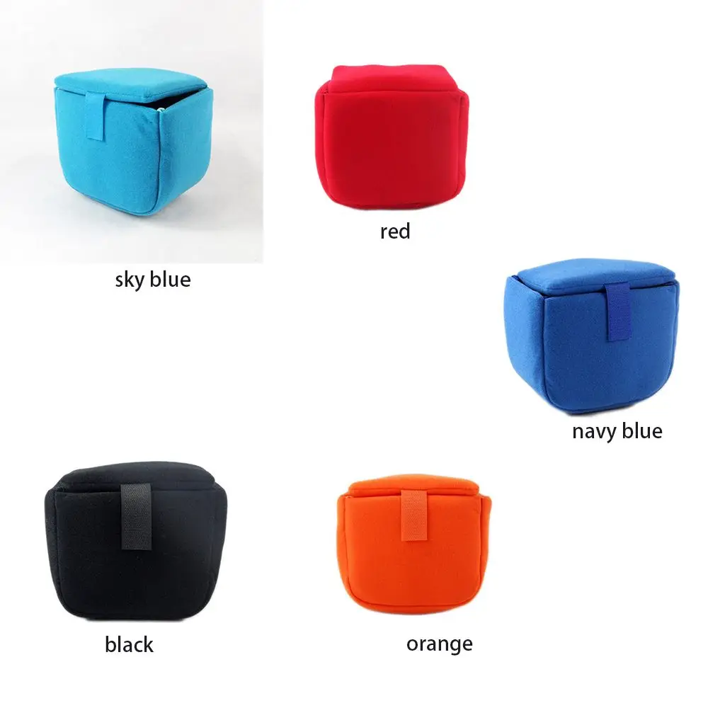 DSLR Camera Case Partition Padded Velvet Lens Bag Camera Lens Protective Accessory Soft Bag Shockproof Thickening Waterproof
