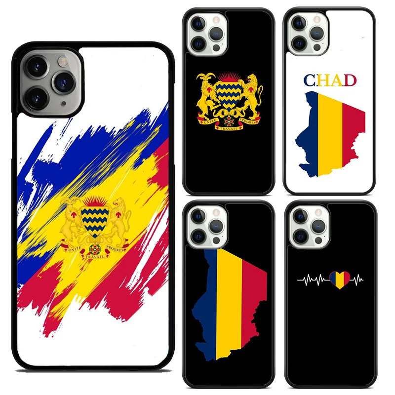 Republic of Chad Flag Phone Case Cover For iPhone 16 15 14 plus XS XR 11 12 mini 13 pro max coque Shell Fundas