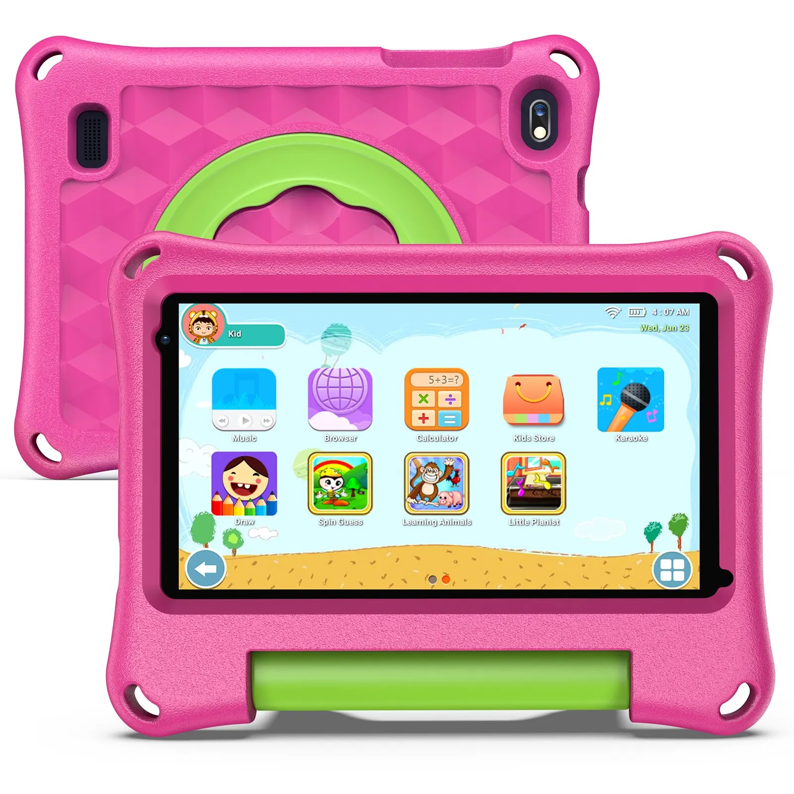 VASOUN Kids Tablet 7 Inch Android 11, 2GB RAM 32GB opslag met WiFi Dual Camera, Ouderlijk toezicht modus, Google Playstore