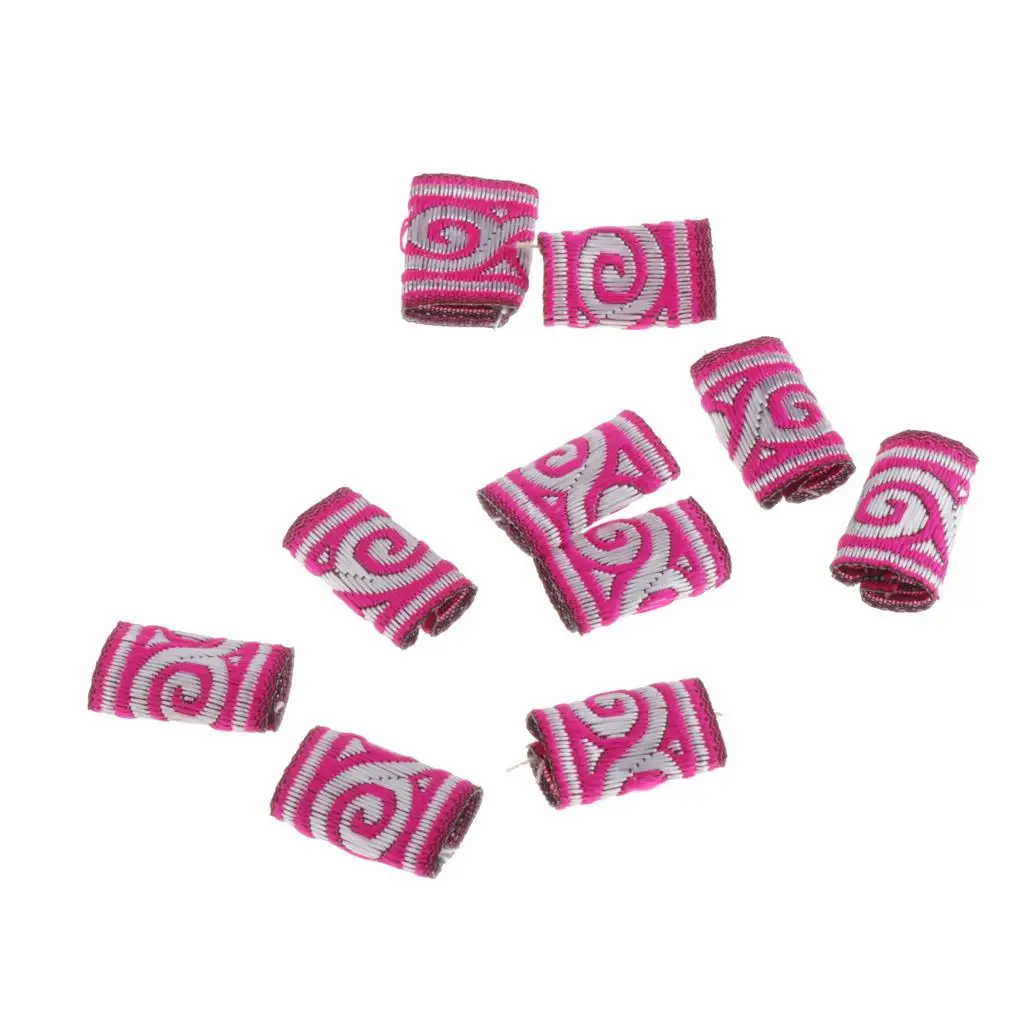 

10 шт. вышитые бусины для дредов, косы для волос, ожерелье, браслет, подвески «сделай сам»