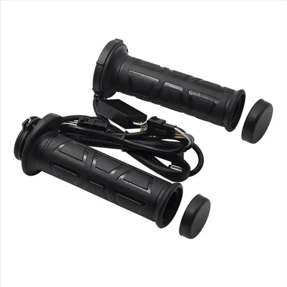 

AUTO Negro 7/8 "motos Motocicleta manillar Manillar Puños Calefactables Caliente Eléctrica Calentador manillar motocicleta calie