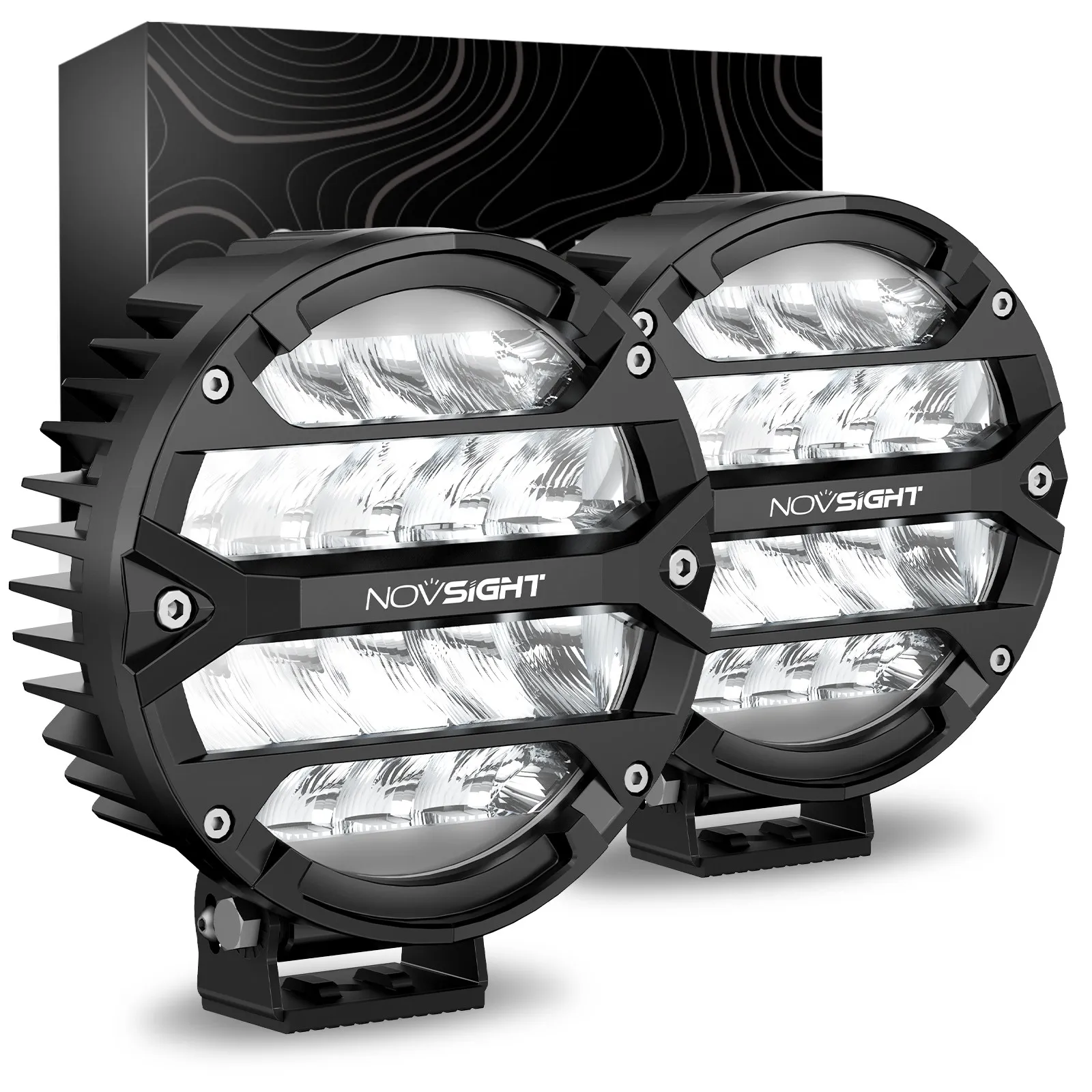 7 inch Rock Series 4x4 Off-road Modified Led Spotlights 6000K Front Hood Driving Light/Spot Light Working Lamp for Tank for Jeep