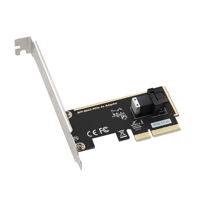 

SFF 8643 To PCIe 3.0 4X/8X Adapter Card 2 u.2 Port Card for NVMe SSD Converter Hard Disk Expansion Card for Desktop