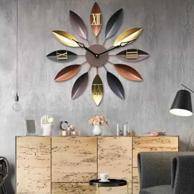 Aesthetic Simple Wall Clocks Fashion Nordic Restaurant Minimalist Wall Watch Art Mural Luxury Craft Horloge Home Decoration