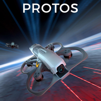 CADDX Protos FPV Drone RTF Kit - 1.6inch Cinewhoop Drone + 1080P Ascent Goggles + Alink 2.4G ELRS Controller