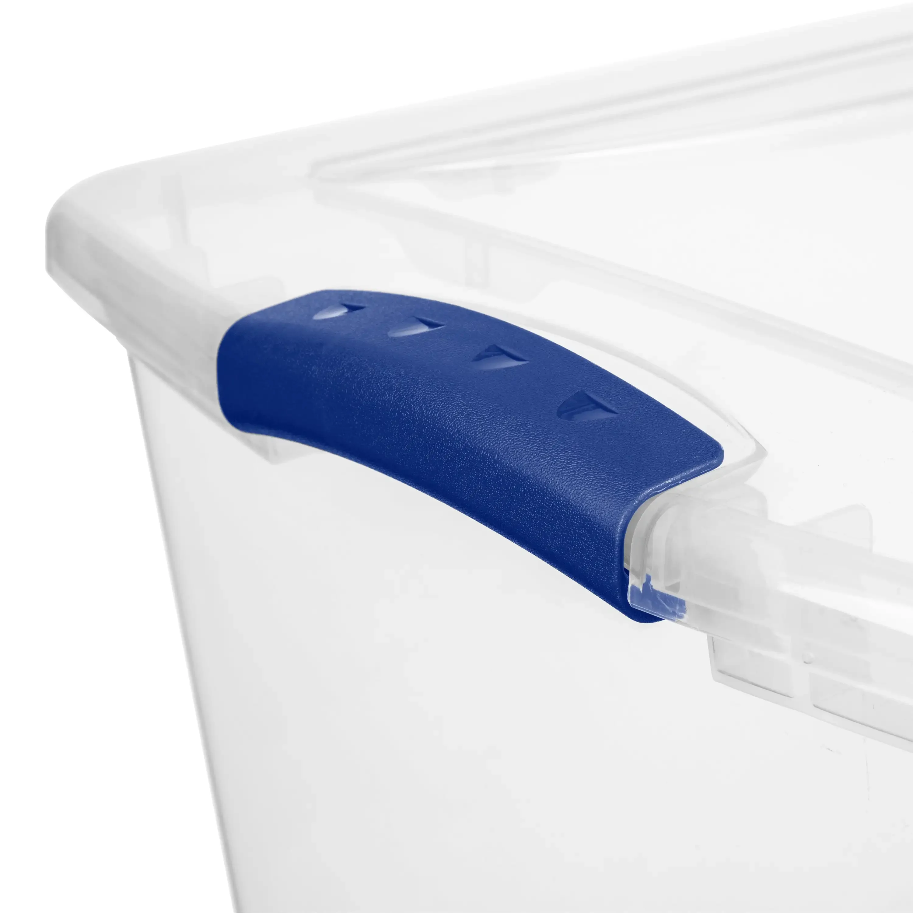 66 Quart. Latch Box Plastic, Stadium Blue, Set of 6 storage containers  plastic box