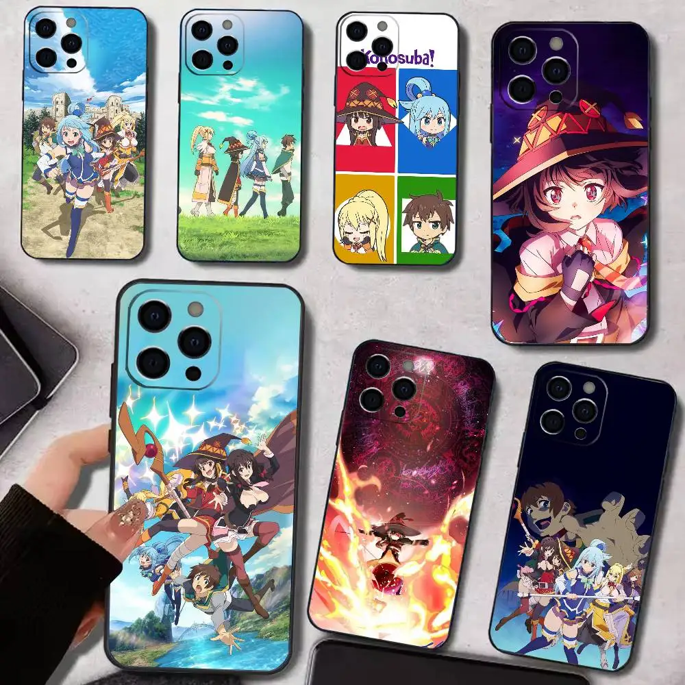 

K-Kono Subarashii S-Sekai ni Shukufuku wo Phone Case Silicone Soft For IPhone 17 16 15 14 13 12 11 X XR Plus Pro Max Plus