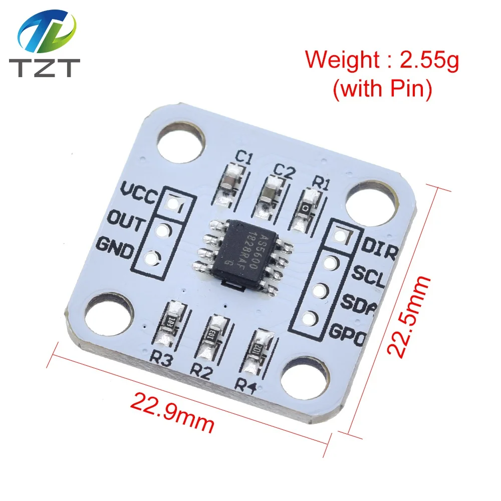 TZT 1/3PCS AS5600 Magnetic Eencoder magnetic Induction Angle measurement module 12bit High Precision For Aduino image 2