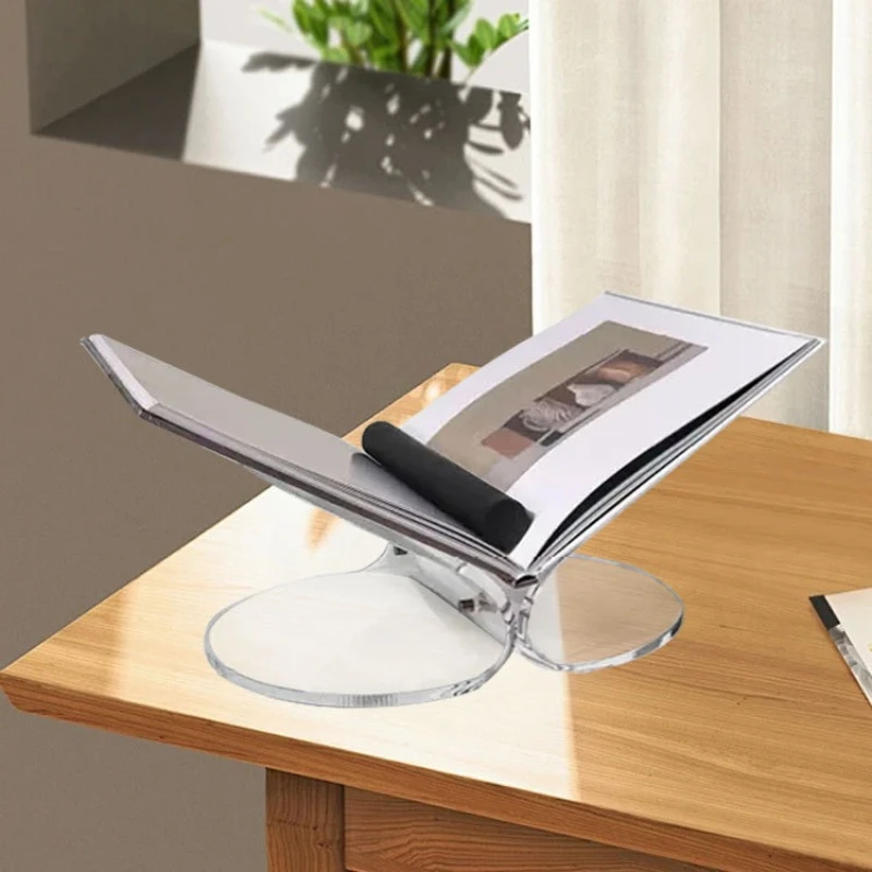 Nordic Magazine Racks Creative Transparent Magazine Rack Desk Organizer Office Books Shelf Simple Home Decoration Display Stand