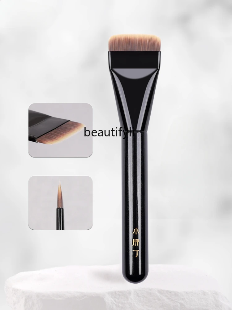 

One-shaped foundation brush special flat head base makeup liquid brush without marks, do not eat powder makeup artist brush