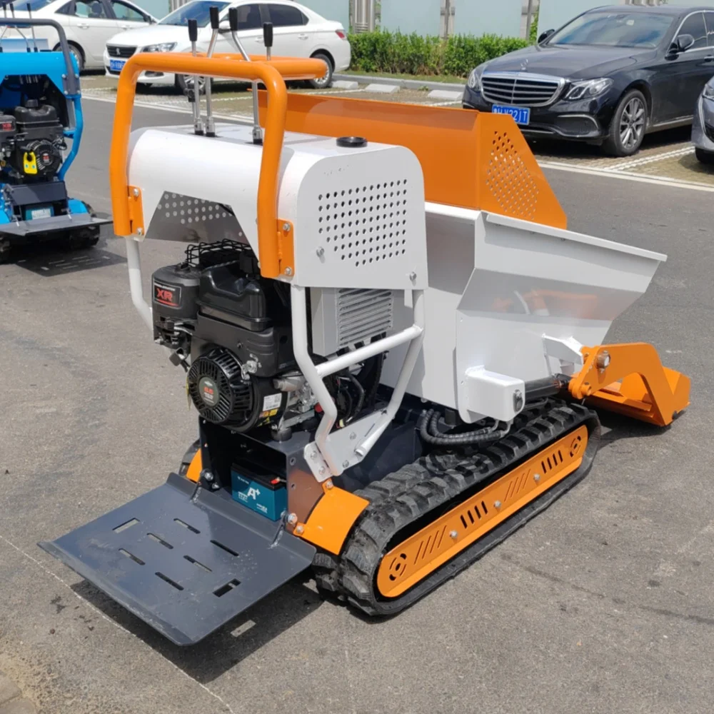 Hot Cheap Small Mini Dumper 500kg Portable Dumper Mini Transporter Construction Hydraulic Diesel Mini Dumper Truck view 4