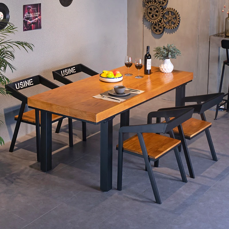 Holz küche Esstisch einzigartige leichte Luxus nordische moderne Stühle Tische Restaurant platzsparende Mesas de Comedor Möbel