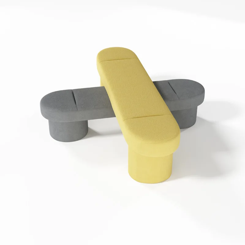 Household shoe change sofa stool Nordic light luxury clothing store Long strip shoe store Bed end rest