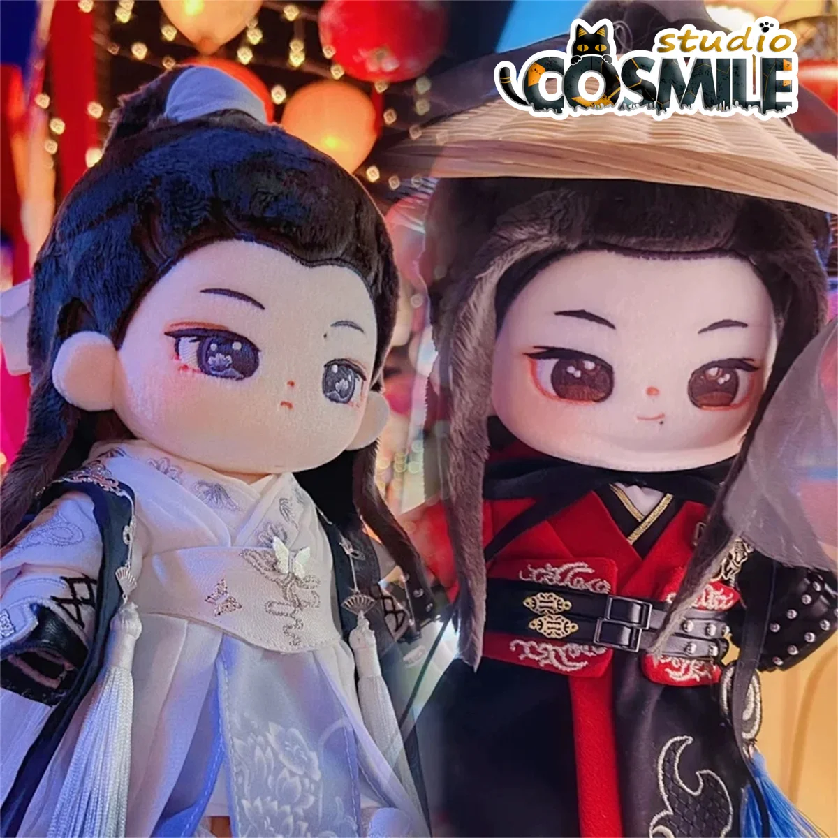 The Untamed Xiao Zhan Wuxian Yibo Wangji Hanfu Immortals Game Ancient Costume Plush 20cm 30cm Doll Accessories Doll's Clothes GG