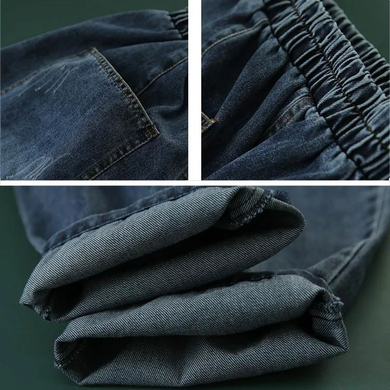 Streetwear Ankle Length Harem Jeans Women Casual Punk Baggy Denim Pants Vintage Design High Waist Vaqueros Fashion Pantalones