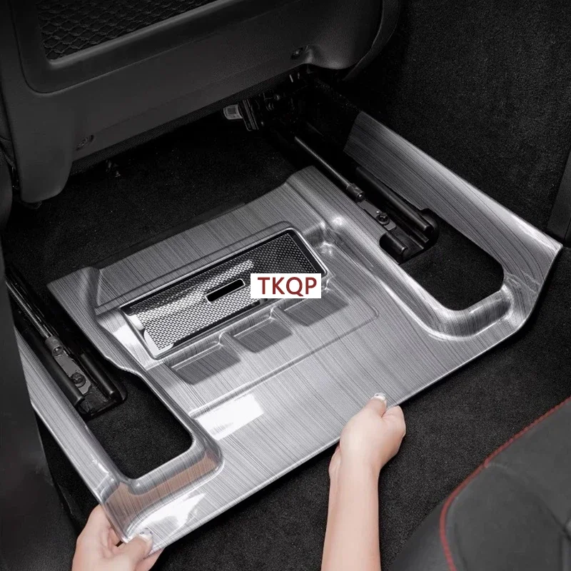 For Mercedes-Benz GLE GLS Class W167 V167 X167 2020 + Car Style Front Rear Seat Anti Kick Plate Air Vent Outlet Dust Proof Cover