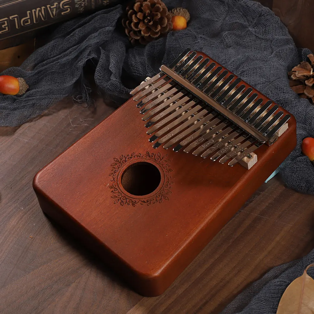 

Thumb Beginner Finger Instrument Piano Practical 17 Keys Kalimba for Creative Wooden