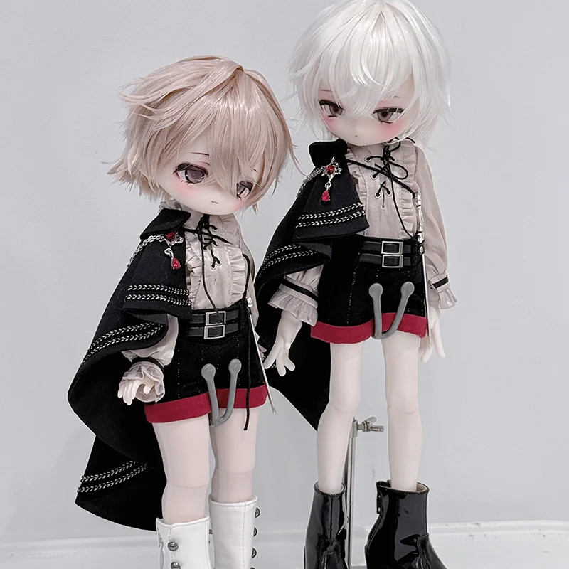 BJD 인형 옷 어린 왕자 잠옷 셔츠 바지 망토 검 1/6 사이즈 의류 세트 봉제 인형 액세서리 애니메이션 장난감 어린이 의류