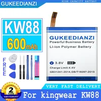 600mAh GUKEEDIANZI Battery For kingwear Smart Watch KW88 Pro Big Power Bateria