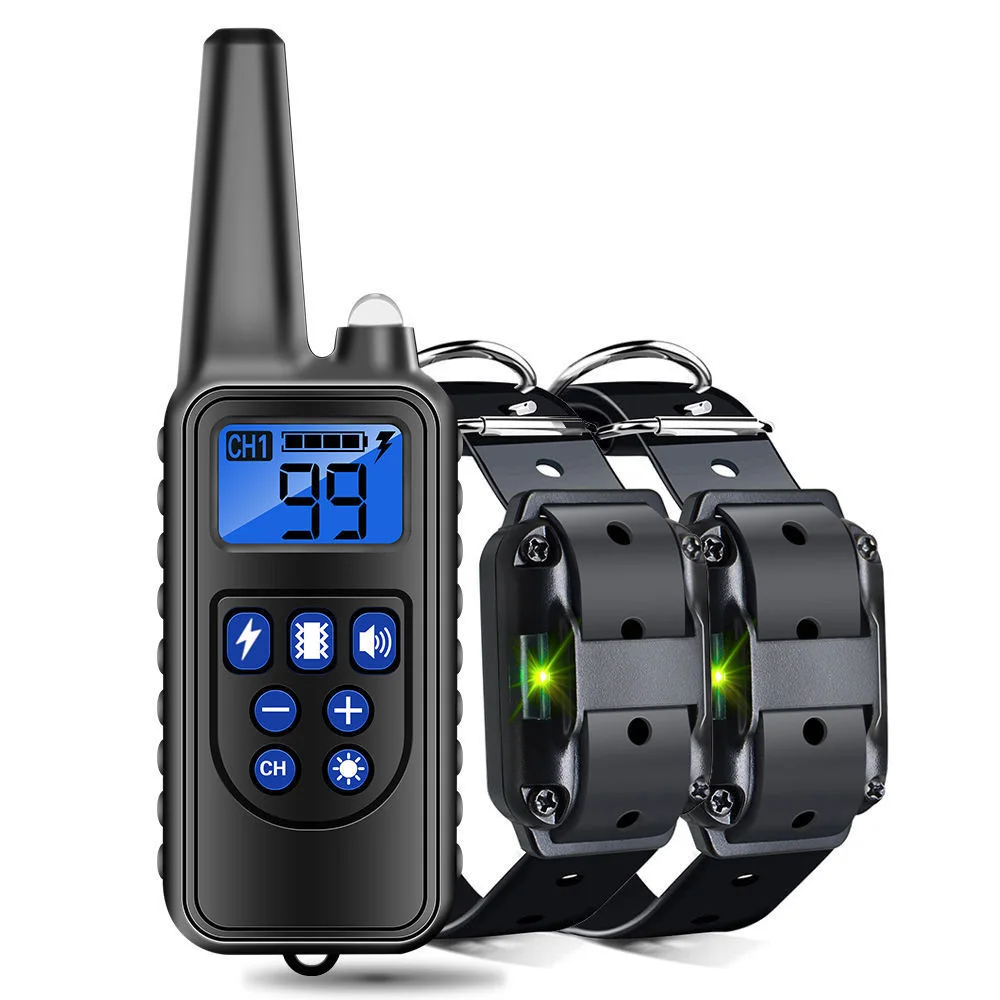 Elektrisches Hunde trainings halsband abnehmbare Rinde wiederauf lad bares Anti-Barking-Schock-Vibrations halsband für alle Hunde Haustier mit Clicker