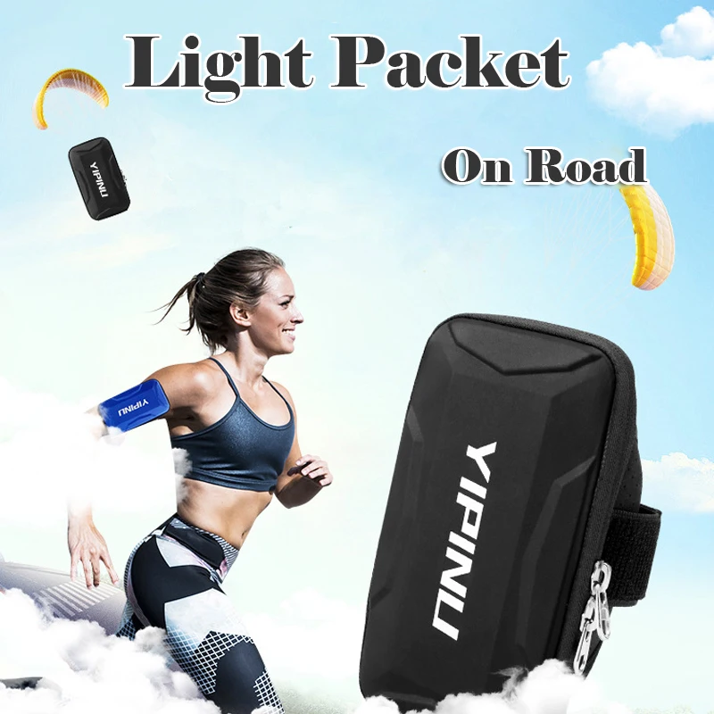 Men Women Waterproof Reflective Running Bag Phone Case Cover Armband Wrist Arm Bag Cycling Fitness Gym Yoga Wristlet Pouch