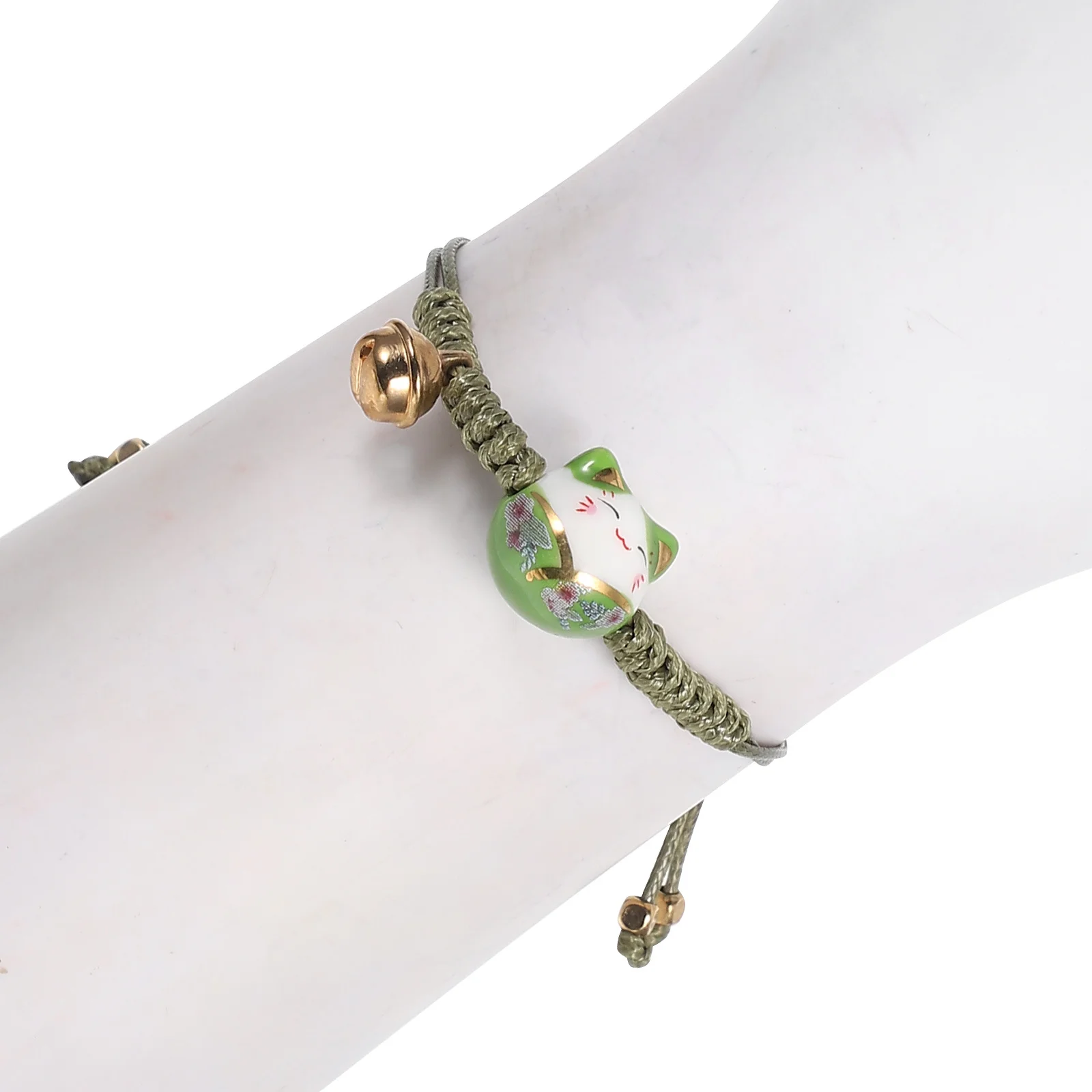 اليدوية Bradied حبل سوار القط الثروة رمز قابل للتعديل صالح تصميم ديكور جميل لسوار مضفر المزاج سعيد #5