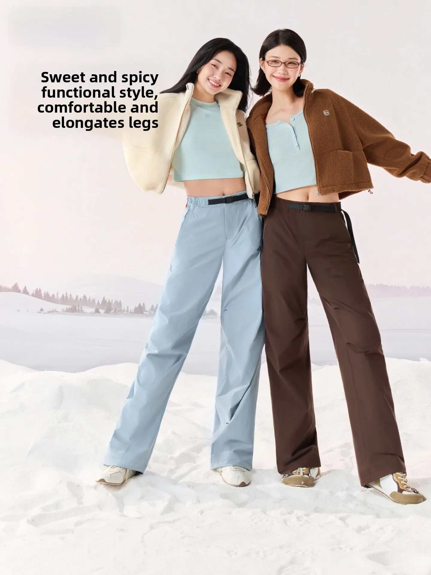 

Утепленные флисом прямые брюки для активного отдыха, ветрозащитные, водонепроницаемые рабочие штаны, женские джинсы для активного отдыха с завышенной талией