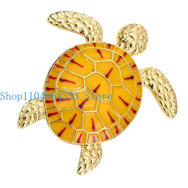 652F Tortoes Tortoise Safe Tortoes Pin Supervatected Sevenced Seleved Jewelry Brooch for Gift Giving Givers