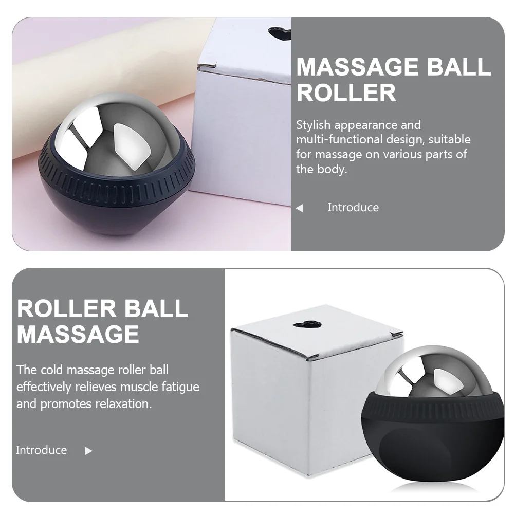 

Ice Massage Ball Stainless Steel Abs Portable Muscle Roller For Back Shoulder Pain Relief Cold Therapy Tool