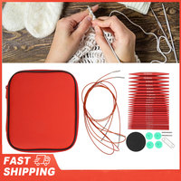 Knitting Needles Set Various Sizes Available Detachable Circular Interchangeable Knitting Needles Crochet Kit for Gift