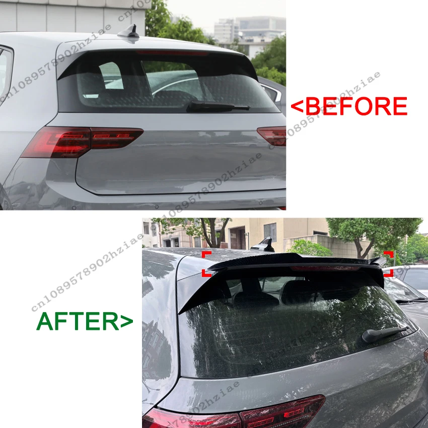 نمط ماكستون لسيارة فولكس فاجن فولكس فاجن جولف MK8 R-Line GTI GTD GTE 2020-2024 سبويلر خلفي غطاء سبويلر خلفي لتمديد الشفاه