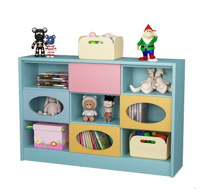 Armoire de rangement en bois massif pour enfants, sac d'école maternelle, pour chaussures