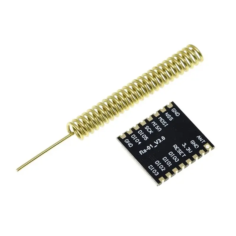 FULL-SPI Interface Lora Wireless RF Module SX1278 433Mhz Ra-01 3Pcs With Spring Antenna Transmission Module For Arduino