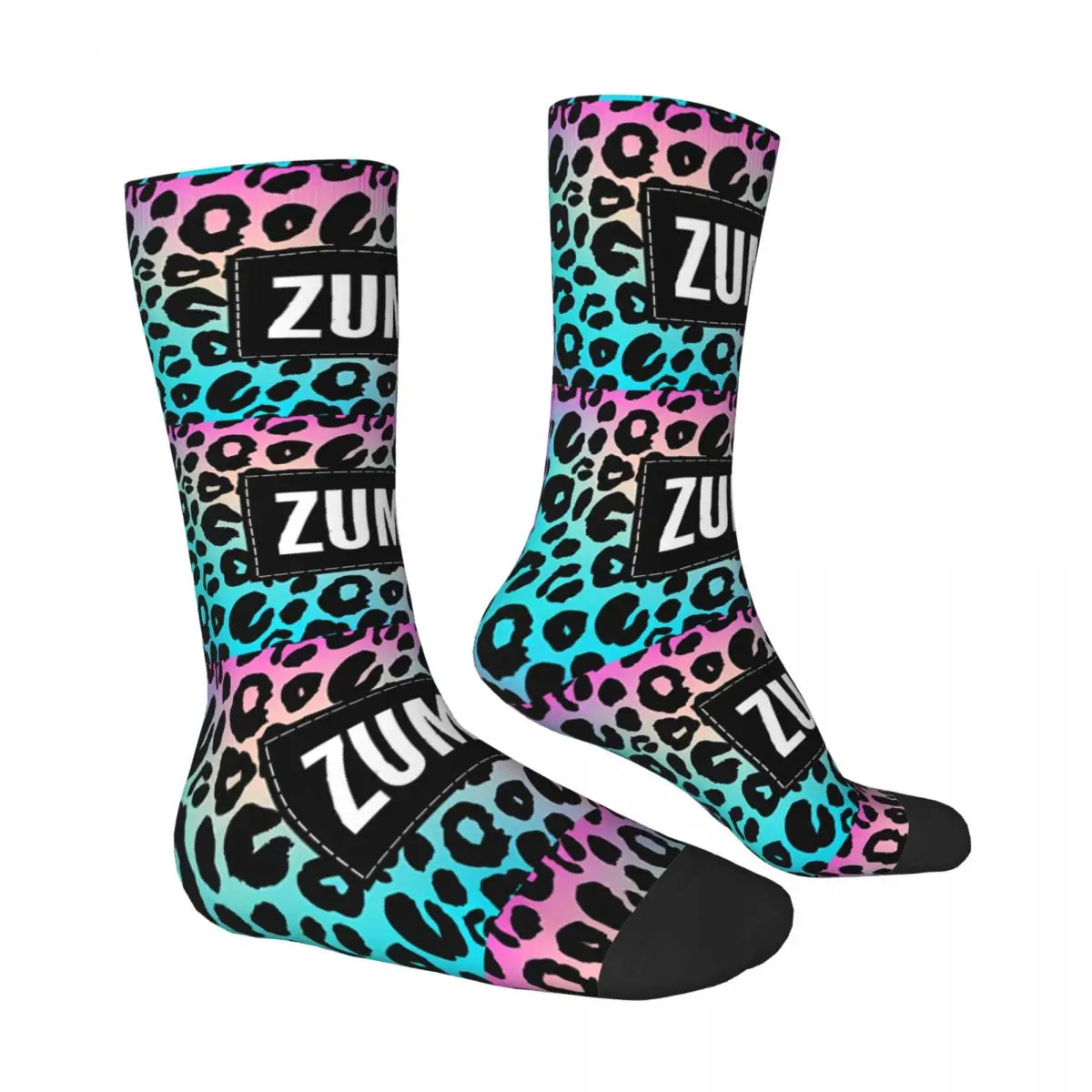 Z-Zumbaed Leopards Calzini Arte astratta Calze moda Inverno Antiscivolo Calzini da uomo unisex Calzini da arrampicata personalizzati morbidi medie