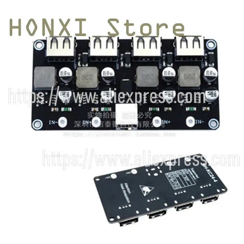 1 Stuks Draai Step-Down Dc Module 12V 24V Qc3.0 Snel Opladen Een Usb Telefoon Pad Ondersteuning Apple Huawei Fcp