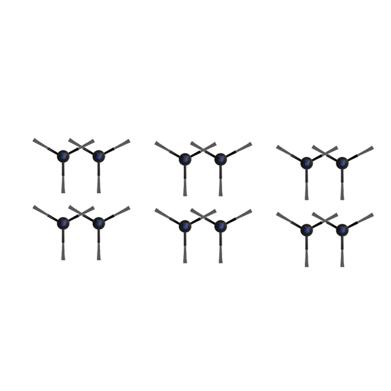 ABVI-12 Pcs Side Brush Replacement Forecovacs Debot N30 Omni / N30 Pro Omni Ultra Durable Accessories Long Lasting Spare Accesso