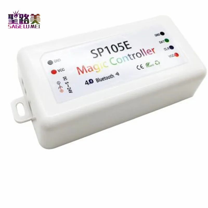 Imagem -04 - Led Controlador Compatível com Bluetooth Sp107e Música Sp108e Controlador Wi-fi para Ws2811 Ws2812 Pixels Striptape Dc524v Sp110e Sp105e