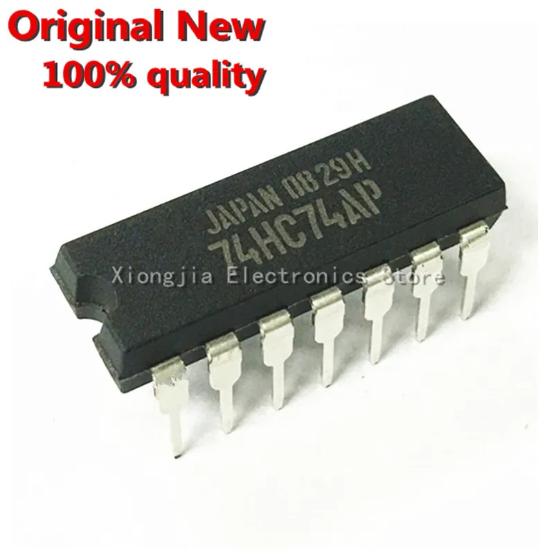 5PCS/LOT 100%Brand New Original TC74HC74AP TC74HC74 74HC74AP 74HC74 DIP-14 Optocoupler Chip Ic