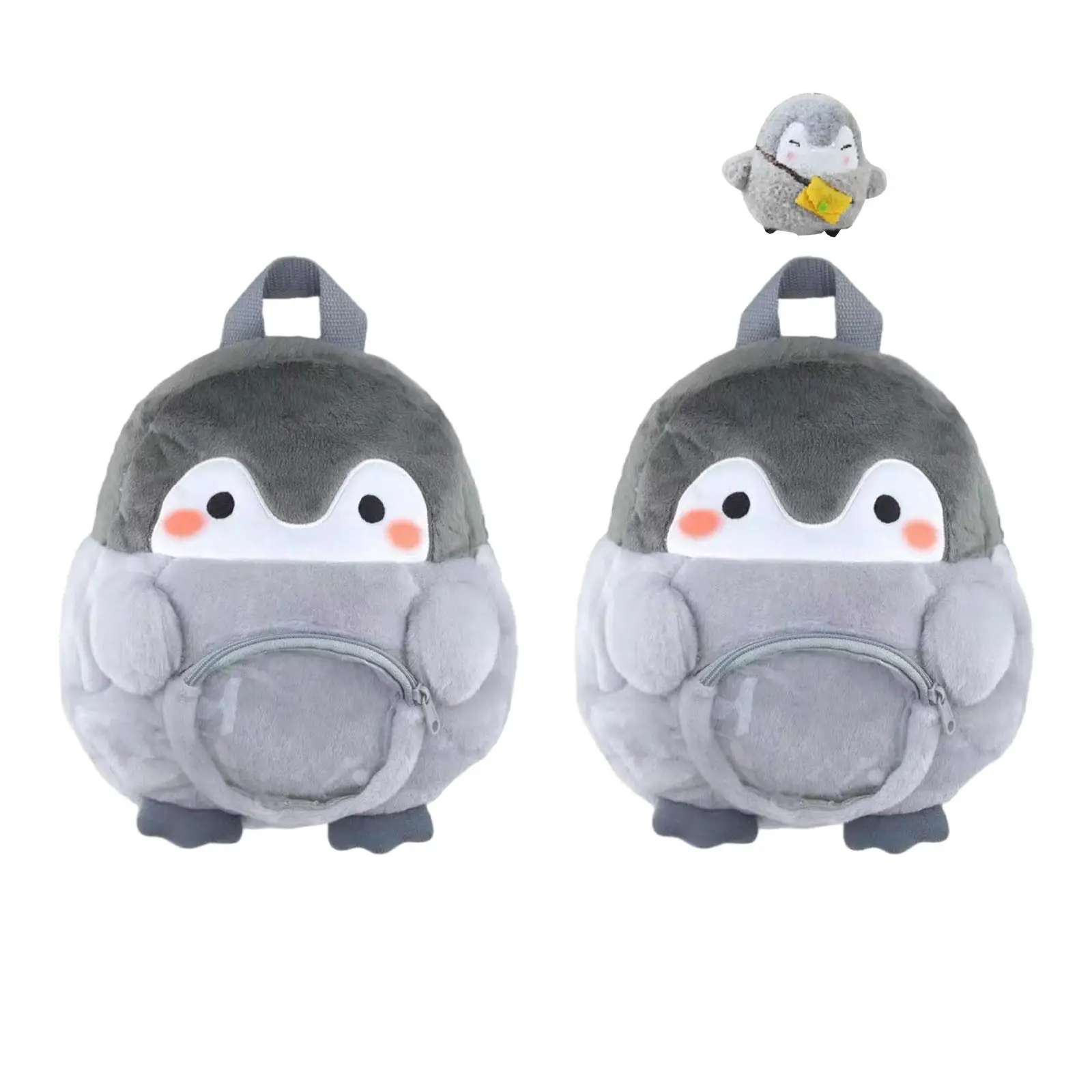 Penguin Backpack Lightweight Cute Stuffed Animals Cartoon Casual Y2K Soft Plush Bag for Kids Adult Girls Teen Birthday Gifts