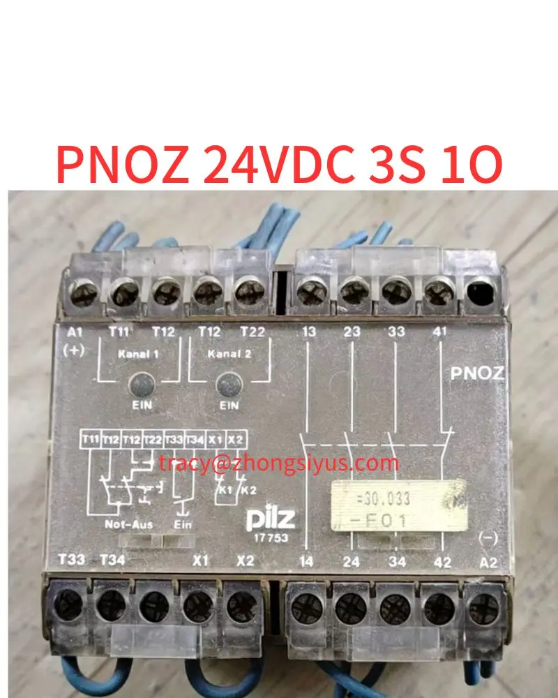 Used PNOZ (safety relays) , original disassembly. PNOZ 24VDC 3s 1o