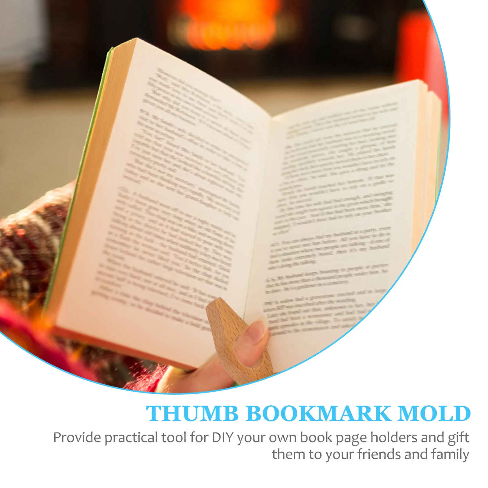 

1Set Silicone Mold for Thumb Bookmark 4 Styles Flexible Casting Mold Practical Reading Ring Mould Reading Accessory