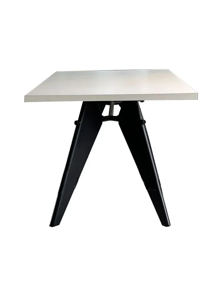 Simple cafe long table to negotiate square dining table for home use