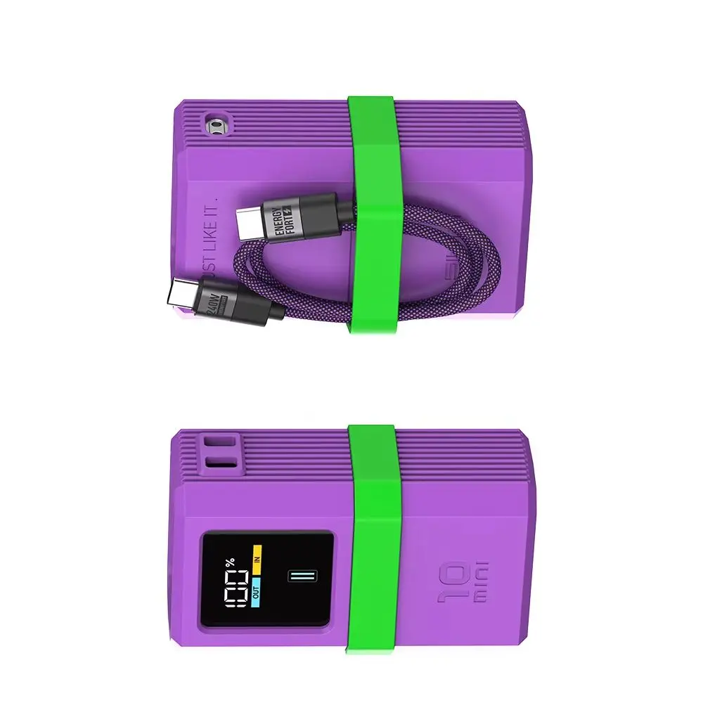 

Silicone protective case for CUKTECH No.10 mini Power Bank Fast Charger Storage Case USB C Cable Organizer