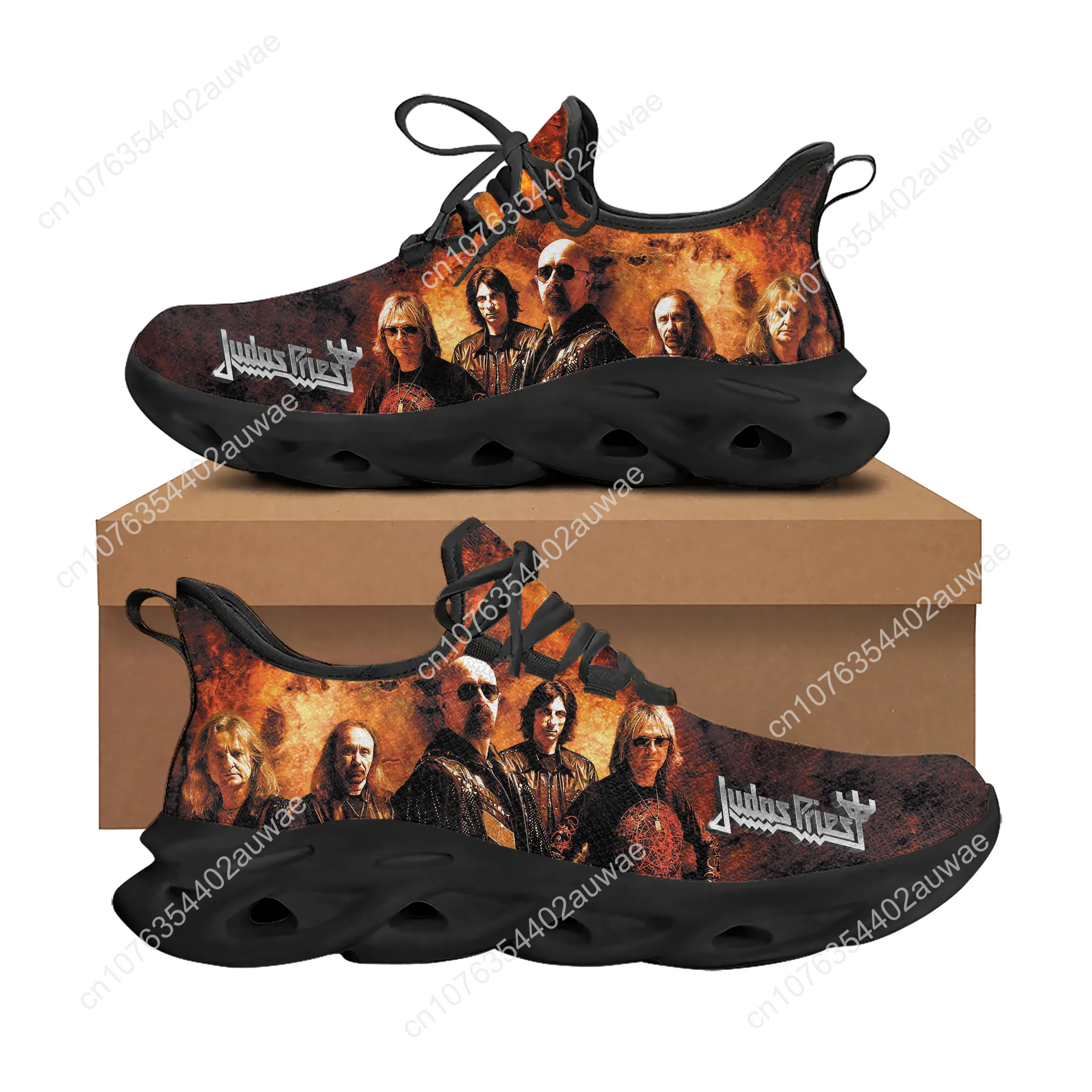 Judas Priester Heavy Metal Rock Band Sportschoenen Heren Dames Tiener Kinderen Sneakers Custom Hoge Kwaliteit Paar Schoenen