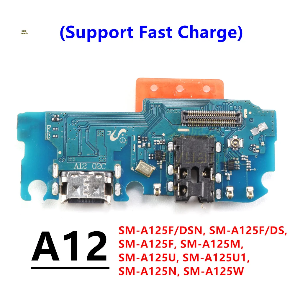 Charging Dock For Samsung Galaxy A12 A125 SM-A125F A125U A125N A125W Charger Board USB Type-C Port Connector Flex Cable